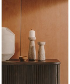 Kamenný svietnik na čajovú sviečku Magan – Kave Home