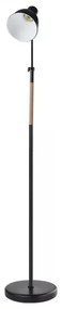Čierna stojacia lampa s kovovým tienidlom (výška 150 cm) Edward – EMOS