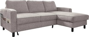 XXXLutz ROHOVÁ SEDAČKA, textil, sivobiela MID.YOU - Sedačky - 001454003206
