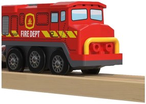 lupilu®  Drevená železničná súprava (hasiči)  (100395067)