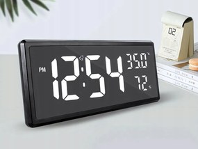 Verk 27452 Multifunkčné digitálne hodiny s teplomerom čiernej