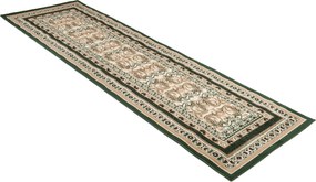 Koberec Atlas PP zelený obdĺžnikový – nízky vlas 0,8 cm Rozmer: 80x200 cm
