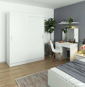 Šatní skříň CLP Mono 150 cm bílá