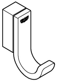 GROHE 41039000 - Háčik na župan SELECTION 52 x 44 mm lesklý chróm