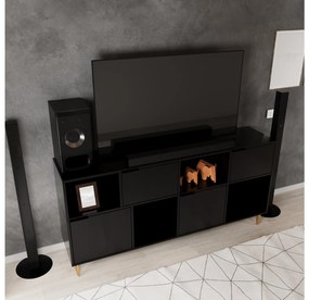 TV stolík/skrinka Modem L739 (čierna). Vlastná spoľahlivá doprava až k Vám domov. 1108023