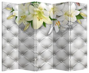 Paraván - Kvety ľalií (210x170 cm)