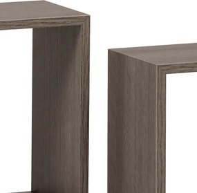 Set troch nástenných políc hnedé P-008 SON (3 ks)