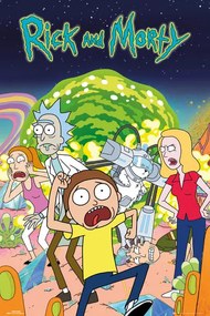 Plagát, Obraz - Rick & Morty - Group, (61 x 91.5 cm)