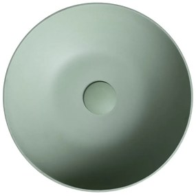 Sapho Sapho, FORMIGO betónové umývadlo na dosku, priemer 39cm, zelená matná, FG323