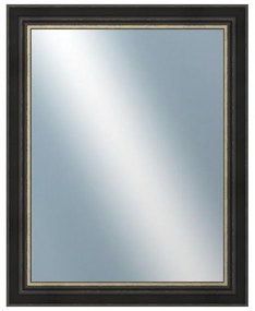 DANTIK - Zrkadlo v rámu, rozmer s rámom 80x100 cm z lišty GREECE čierna (2641)
