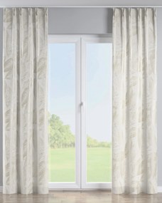 Záves so systémom FLEX (dvojité spony flex) farba produktu zelená látka lesklá, zapletaná, vzorované