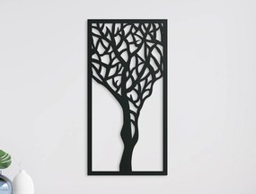drevko Drevený obraz Strom Rozmer obrazu: 44,5 x 22,5 cm, Farba dekorácie: Čierna