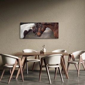 Obraz - Zamilované kone (120x50 cm)