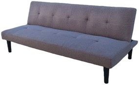 Rozkladacia pohovka BestBerg BBSB-10G / prémiová plyš / šedá