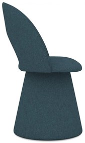 Čalúnené jedálenské kreslo v petrolejovej farbe Kalo – Makamii