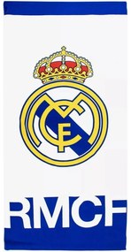 Futbalová osuška FC Real Madrid - motív RMCF - 100% polyester (mikrovlákno) - 70 x 140 cm