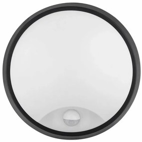 LED Vonkajšie nástenné svietidlo so senzorom LED/12W/230V IP65 čierna