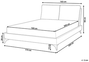 Manželská posteľ 160 cm Mellody (svetlobéžová) (s roštom). Vlastná spoľahlivá doprava až k Vám domov. 1081353