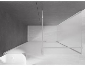 Mexen Velar, sprchový kút s posuvnými dverami 150 x 90 cm, 8mm sklo námraza, chrómová, 871-150-090-31-01