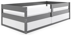 Interbeds Jednolôžková posteľ HUGO 160x80cm + matrac Grafit