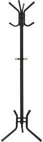 SongmicsHome Stojanový vešiak SAMUEL 49x176cm, čierna