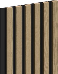 Mexen Lam-B, akustické stenové lamely 275 × 30 cm, HDF doska 4 mm, technická dyha, dub ušľachtilý, S100-275307-3015-004