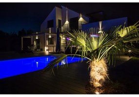 LED Vonkajšie nástenné svietidlo 2xLED/3W/230V IP54 čierna