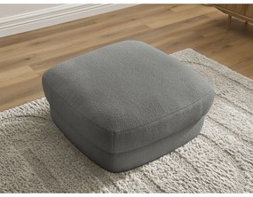 Tmavosivá podnožka z textílie buklé Leonore – Bobochic Paris