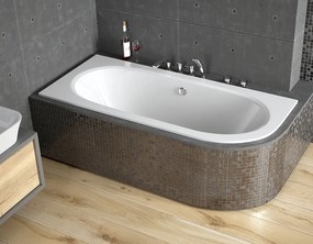 Besco Akrylátová asymetrická vaňa Avita Slim 150x75 (160x75, 170x75, 180x80) BESCO-Rozmery: 150x75, BESCO-Farba: Biela, BESCO-Orientácia: Pravá
