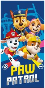 Plážová osuška Tlapková patrola - Paw Patrol - Chase, Marschall, Rubble a Skye - 100% bavlna - 70 x 140 cm