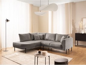 Taupe ženilková rohová pohovka (ľavý roh/do L) Mauris – Ropez