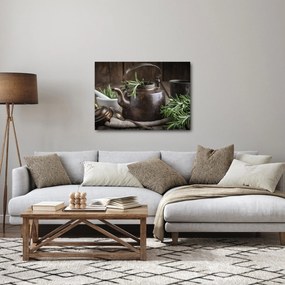 Obraz - Kanvička s rozmarínom (70x50 cm)