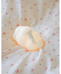 Svetložltá/ružová detská obliečka na jednolôžko z Bio bavlny 140x200 cm Bows – Cam Cam Copenhagen