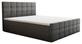 Boxspringová posteľ, 140x200, sivá, BEST
