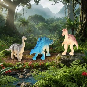 KIK Stonka Archeologická sada Dinosaurie vajce s 12 figúrkami