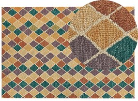 Vlnený koberec 140 x 200 cm viacfarebný KESKIN Beliani