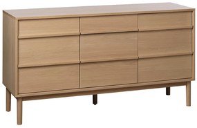 Dizajnová komoda Zayleigh 140 cm vzor dub
