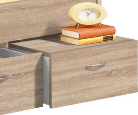 Posteľ so zásuvkami Boro 2, 90x200 cm