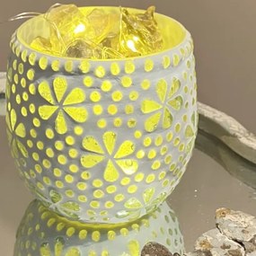 Mosaic LED orient lamp - svietnik Citrine KEG KVETY MIA