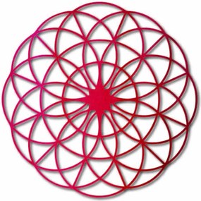 Čarovná drevená mandala na stenu - Kruhy I priemer FI 50, 60, 70, 80, 90, cm: Preglejka - Biela farba Rozmer 50 cm 3963-49697 PR0339