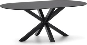 Jedálenský stôl so sklenenou doskou 100x200 cm Argo – Kave Home