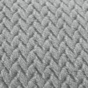 DEKA Z MIKROFLANELU CINDY3 220X200 CM STRIEBORNÁ
