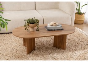 Konferenčný stolík OVAL 60x120 cm hnedá