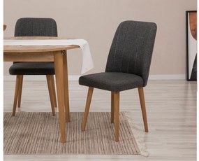 Jedálenský set Nidupo 7 (borovica atlantická + antracit) (pre 2 osoby). Vlastná spoľahlivá doprava až k Vám domov. 1093774