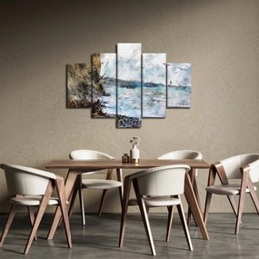 Obraz - Útes, akvarel (150x105 cm)