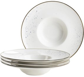 Mäser 4-dielna súprava gurmánskych tanierov Pintar White modré bodky 26 cm