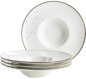 Mäser 4-dielna súprava gurmánskych tanierov Pintar White modré bodky 26 cm