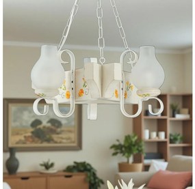 Brilagi - Luster na reťazi QUEEN 3xE14/40W/230V buk/krémová