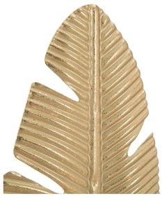 Dekoratívny svietnik v zlatej farbe Mauro Ferretti Feather, výška 34 cm