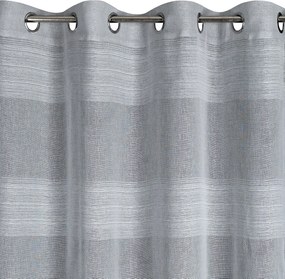 ZÁVES NA KRÚŽKOCH MARGARET 140X250 CM STRIEBORNÁ